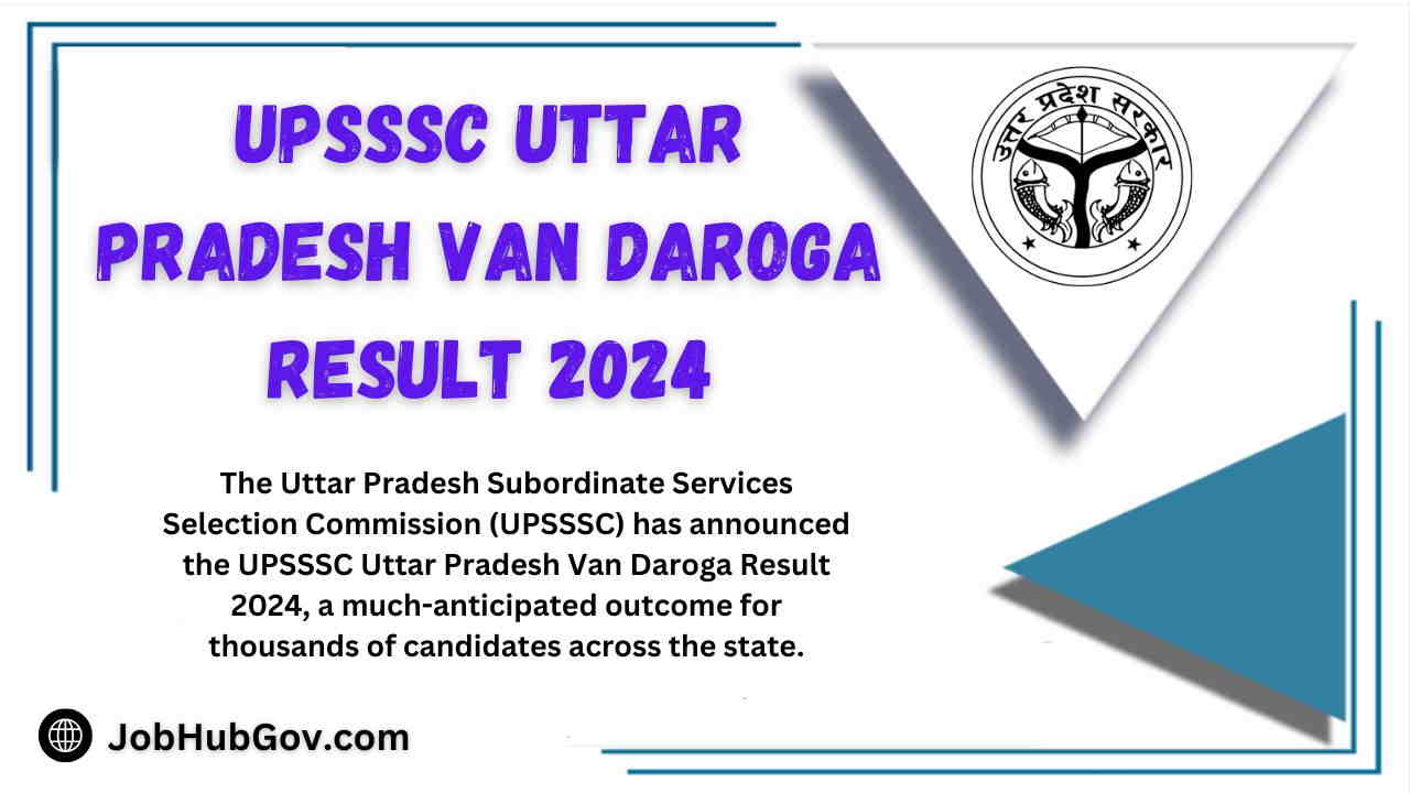 Uttar Pradesh Van Daroga Result 2024