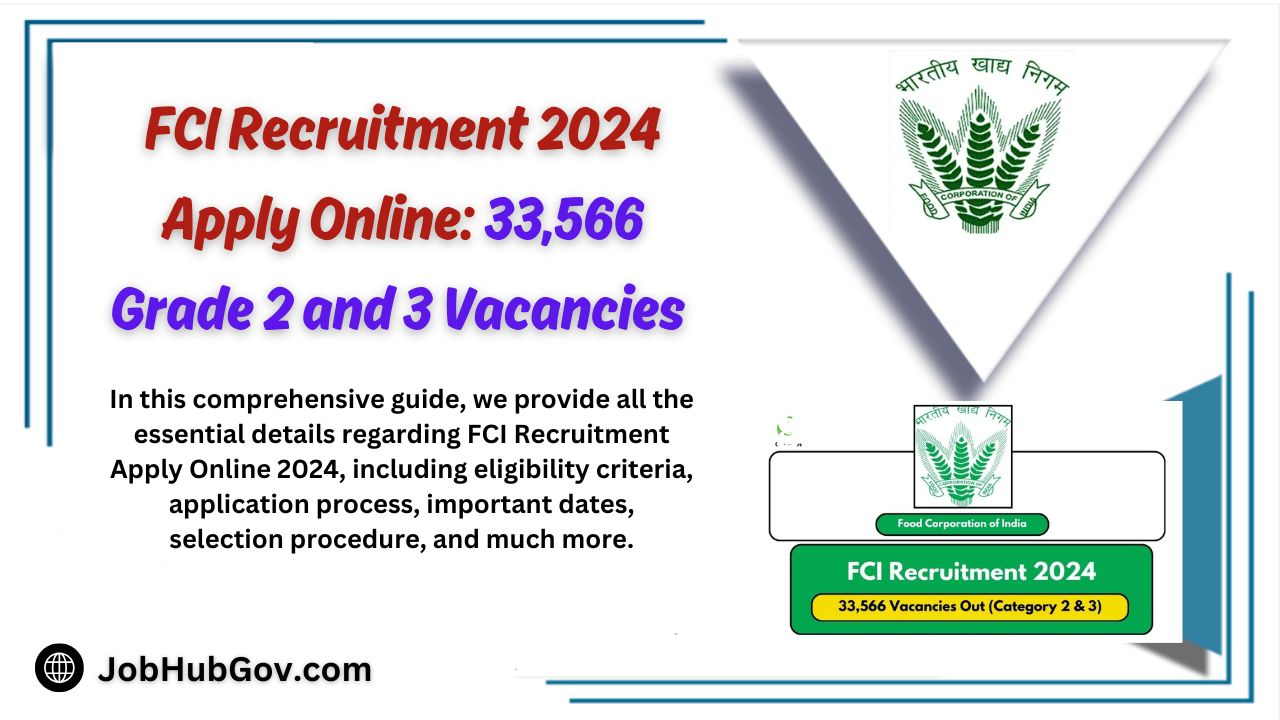 FCI Recruitment 2024