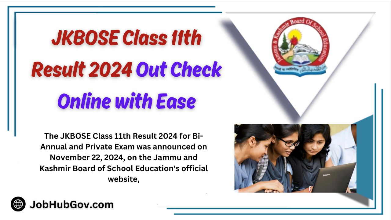 JKBOSE Class 11th Result 2024