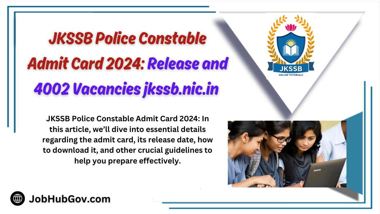 JKSSB Police Constable Admit Card 2024