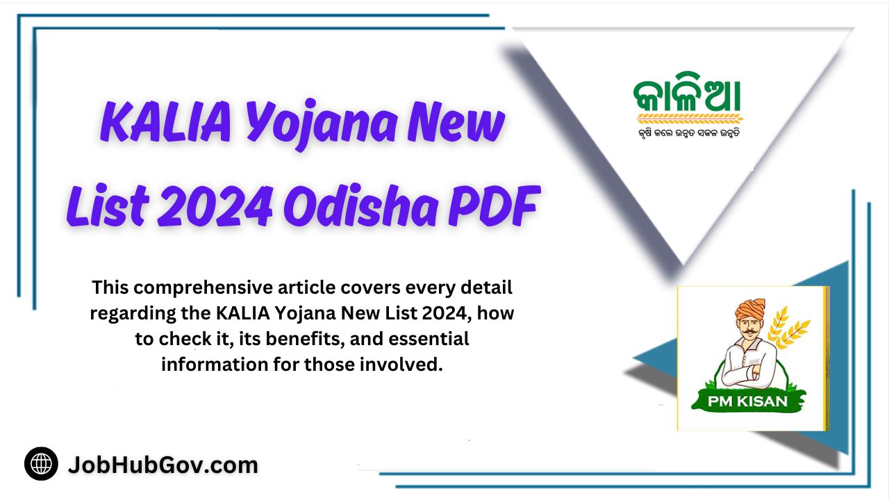 KALIA Yojana New List 2024