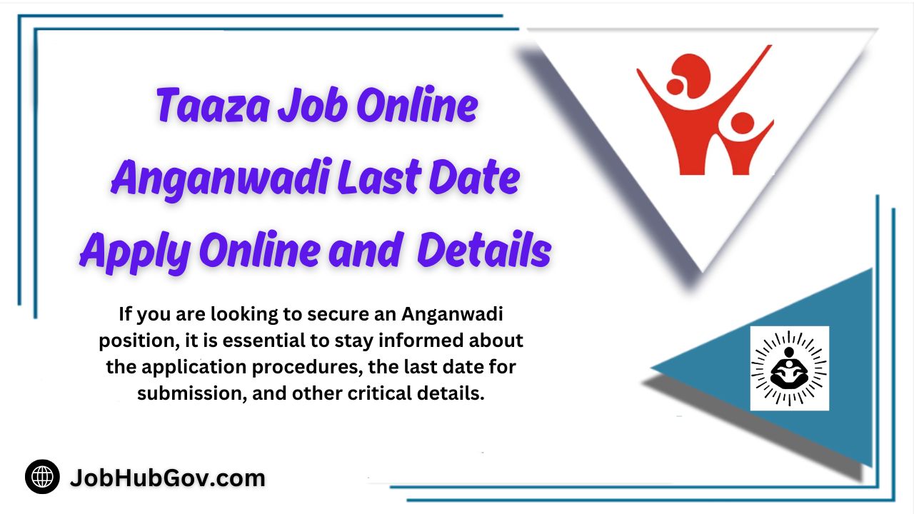 Taaza Job Online Anganwadi