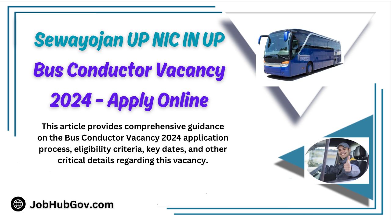 UP Bus Conductor Vacancy 2024