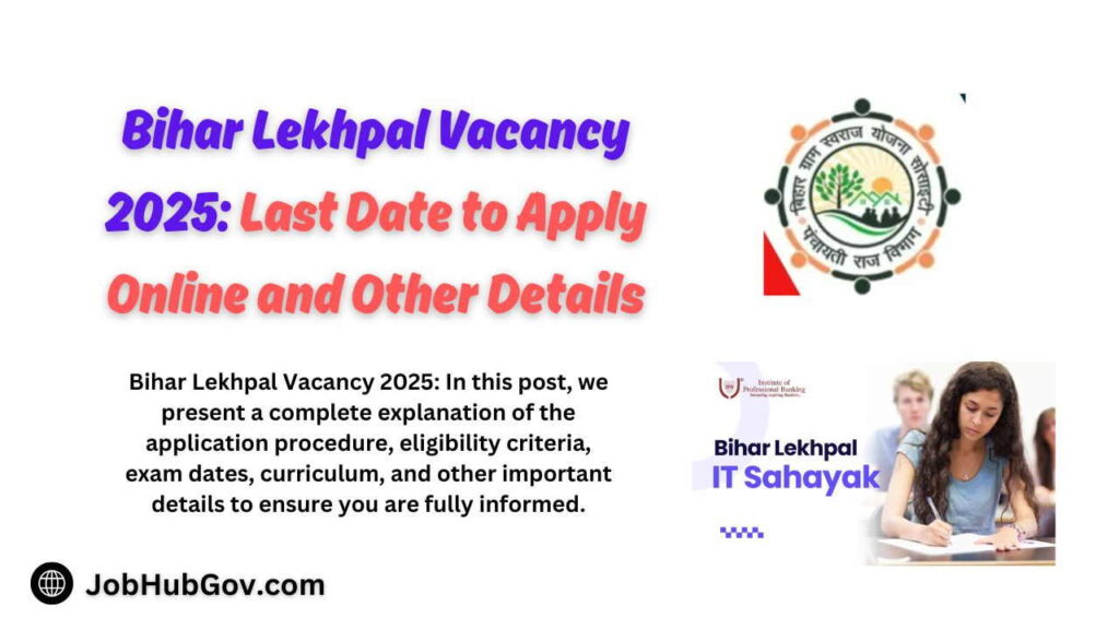 Bihar Lekhpal Vacancy 2025