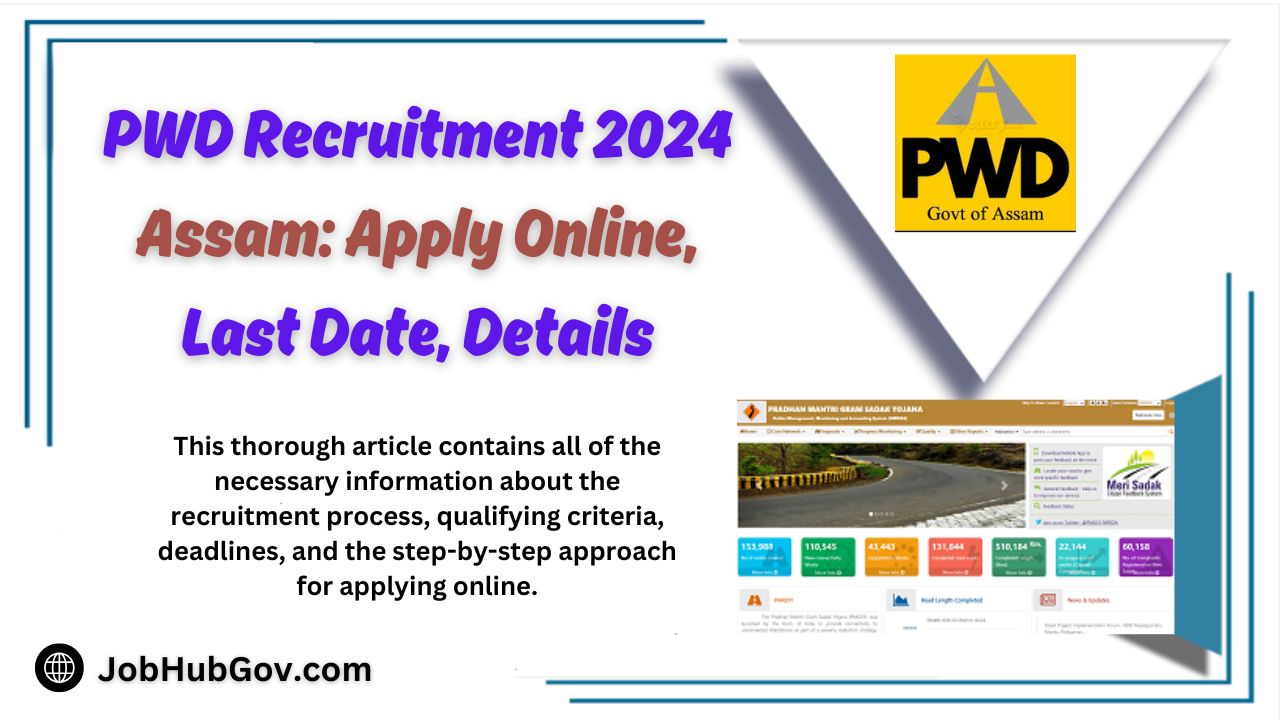 PWD Recruitment 2024 Assam