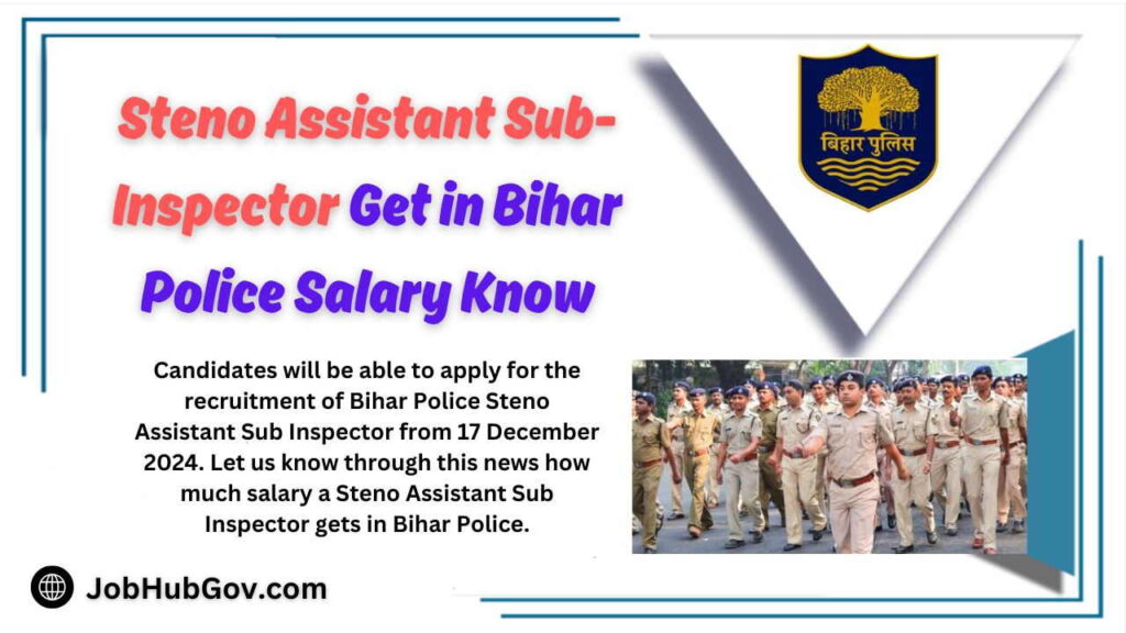 Steno Assistant Sub Inspector