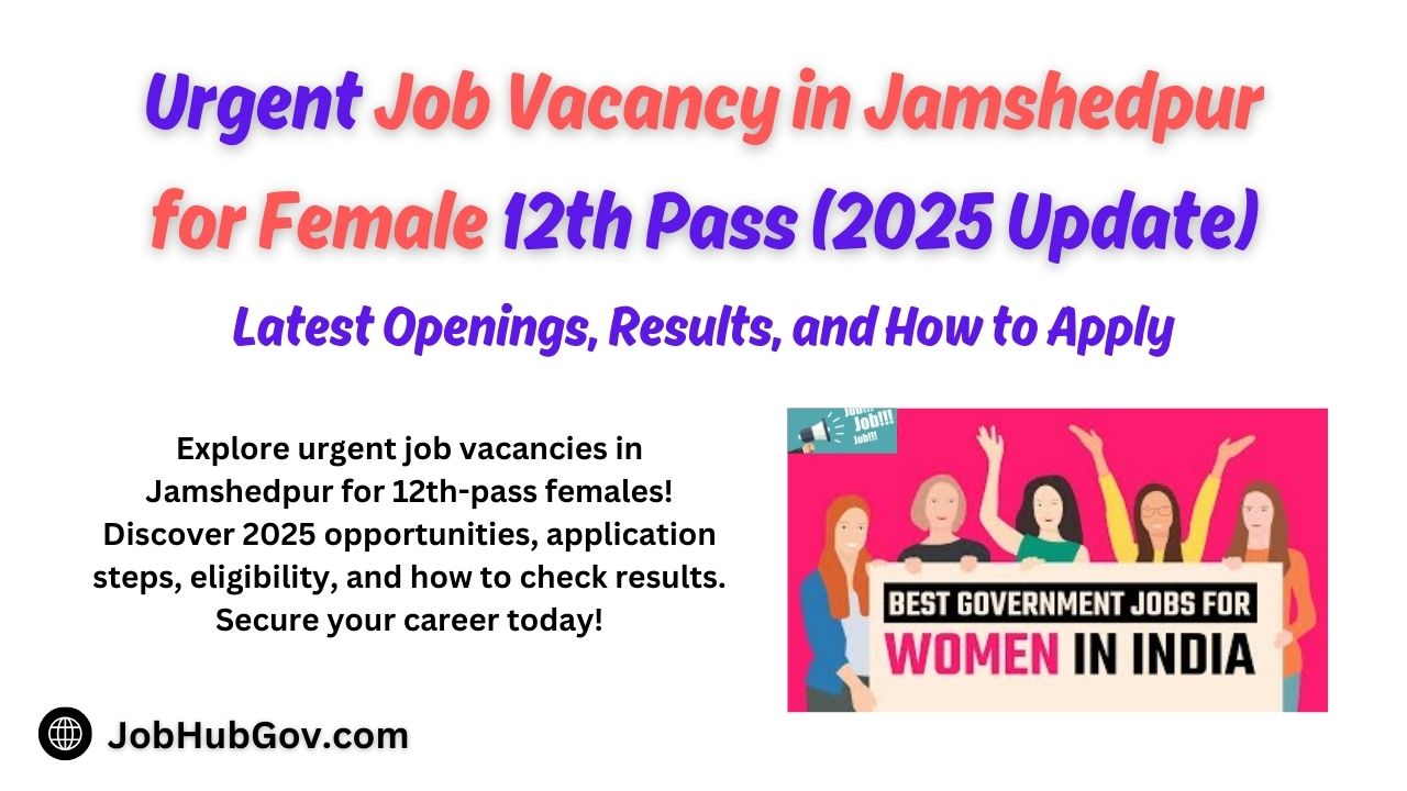 Job Vacancy in Jamshedpur