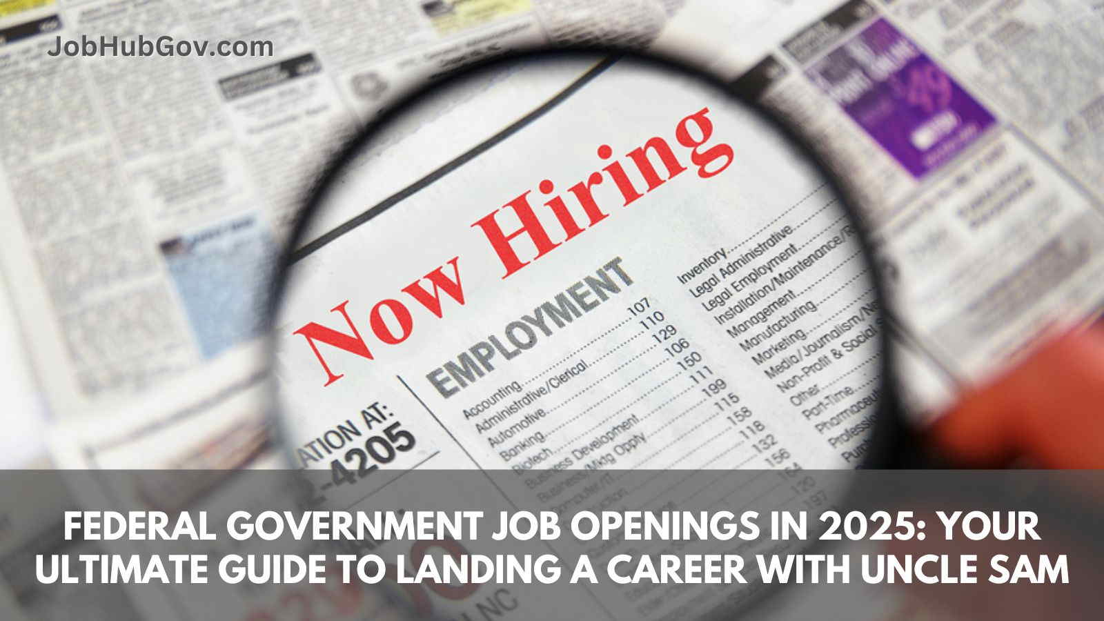 Federal Government Job Openings